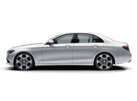 Mercedes E-Class executive saloon, side profile cutout