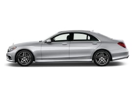 Mercedes S-Class executive saloon, side profile cutout