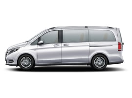 Mercedes V-Class executive MPV, side profile cutout
